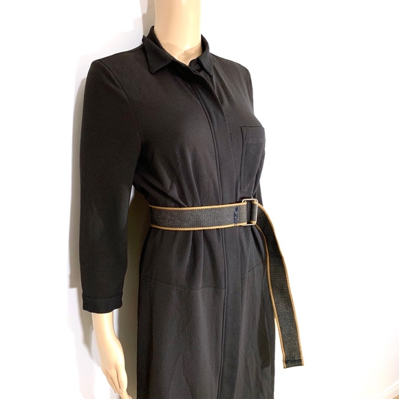 H&M Gray Shirt Dress W/ Belt - Picture 5 of 8